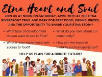 Etna Heart and Soul Story Gathering Event