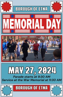 Memorial Day (Parade Begins 9:30 a.m.)