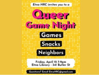 Etna HRC Queer Game Night