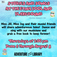 Stories and Songs at the Pool & Playground! 